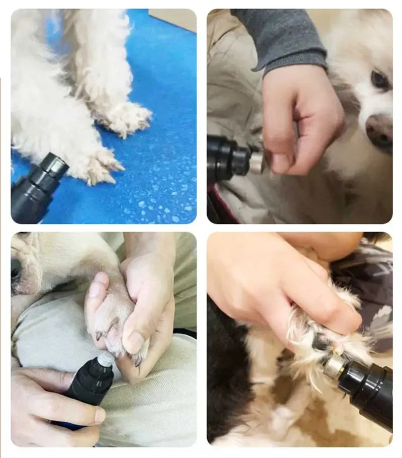 Quiet Electric Pet Nail Grinder – USB Rechargeable