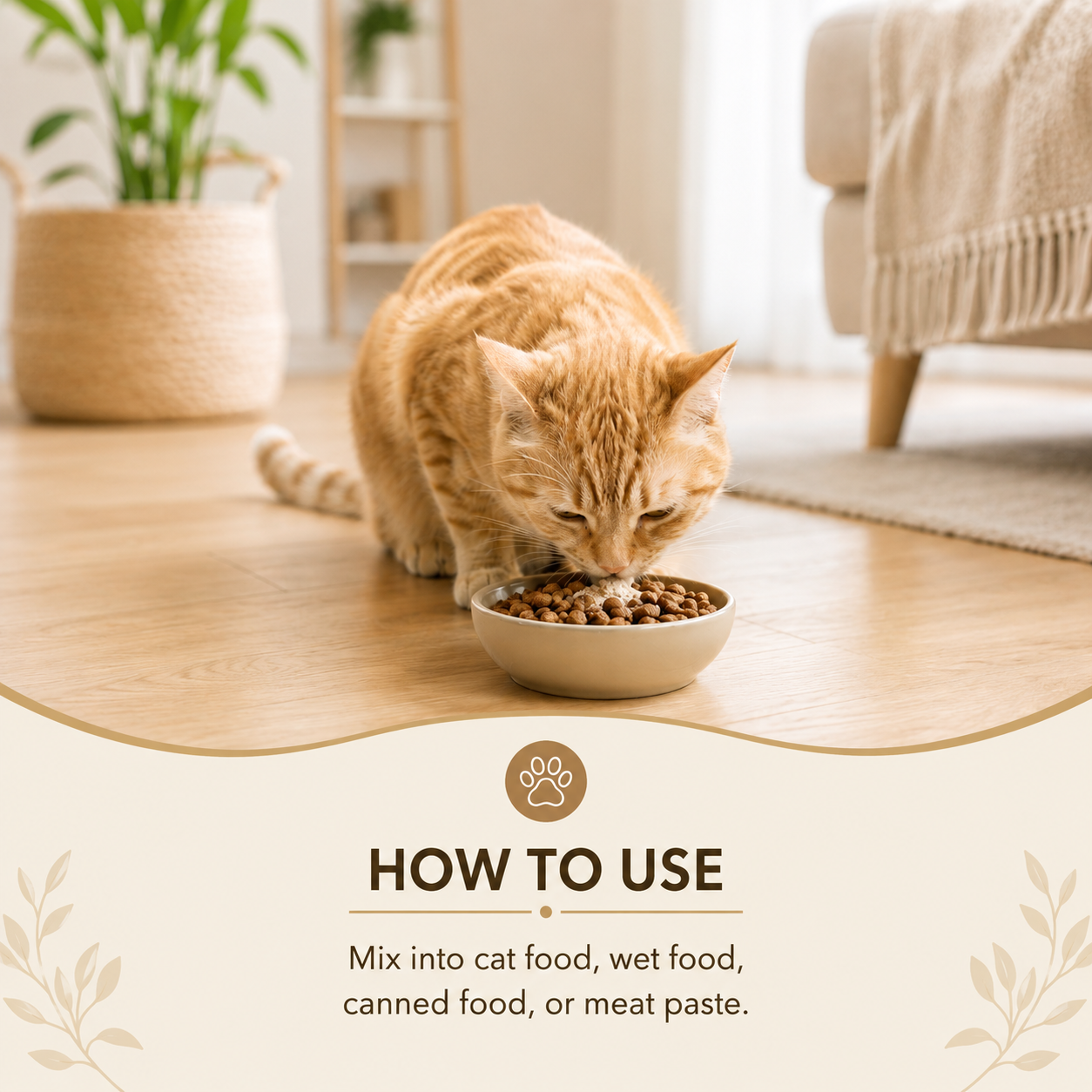 Taurine Powder for Cats | Heart & Vision Support | Daily Kitten Supplement | 200g