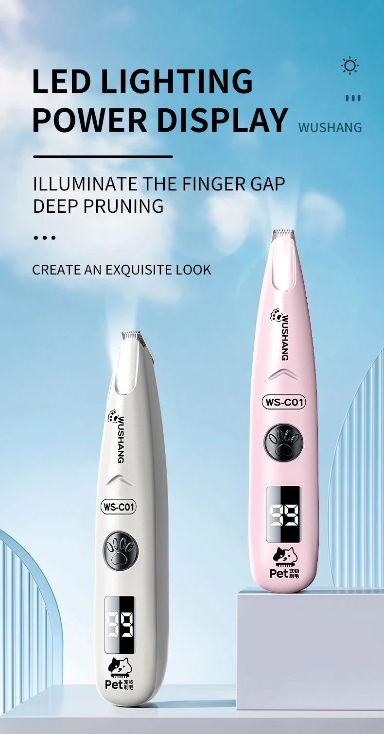 Electric Pet Grooming Trimmer – Quiet Waterproof Shaver for Dogs & Cats