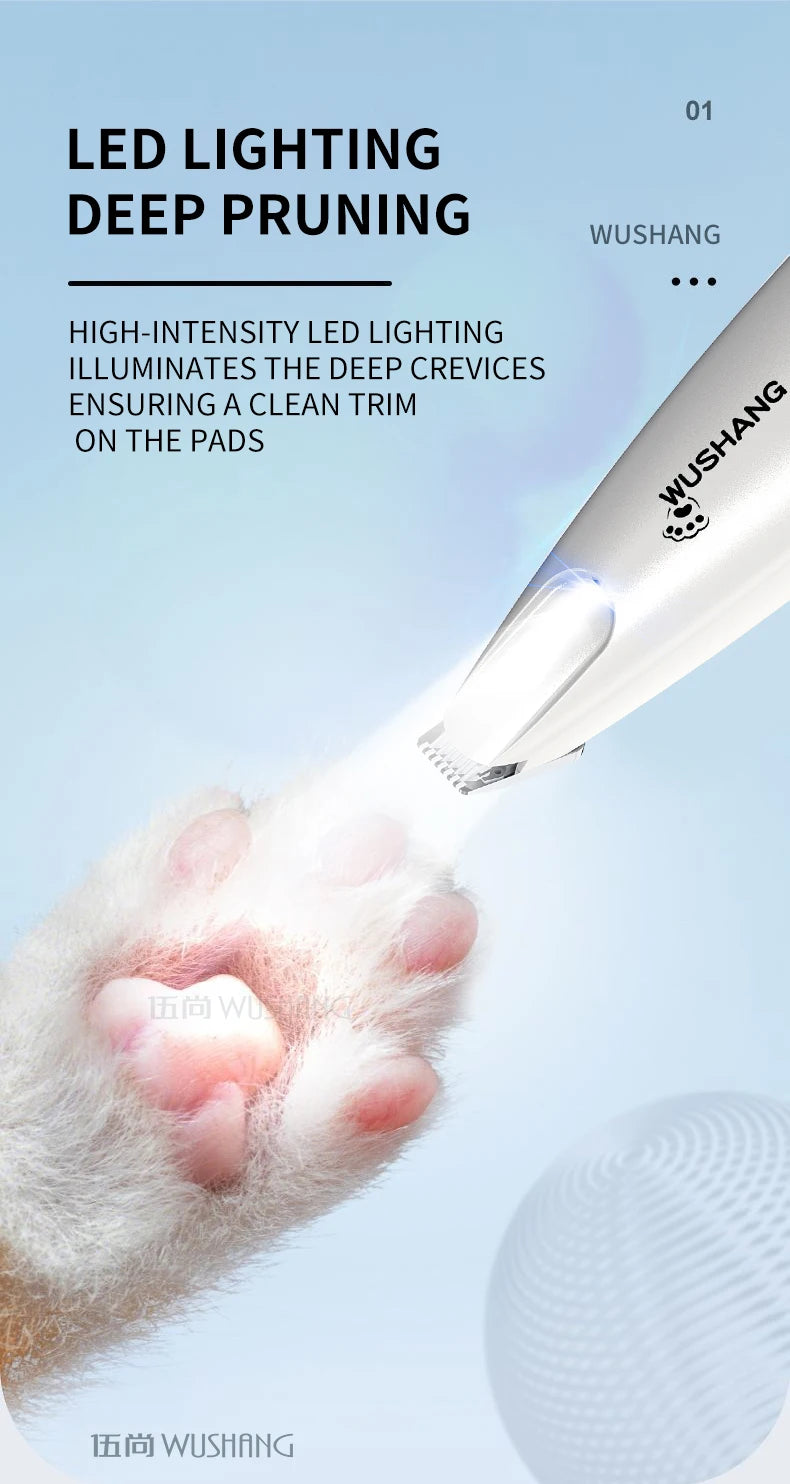 Electric Pet Grooming Trimmer – Quiet Waterproof Shaver for Dogs & Cats
