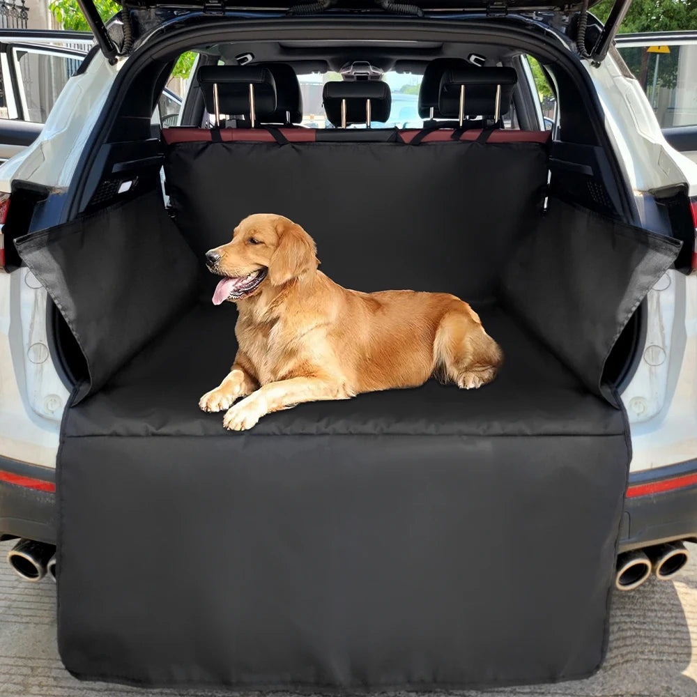 Waterproof Dog Car Seat Cover & Trunk Mat – Heavy Duty 600D Oxford