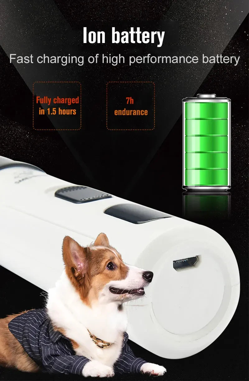 Quiet Electric Pet Nail Grinder – USB Rechargeable
