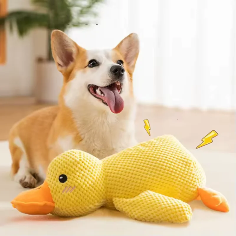 Quacking Duck Plush Dog Toy