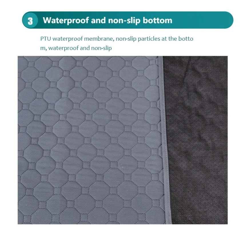 Washable Dog Training Pad – Reusable Absorbent Pet Mat