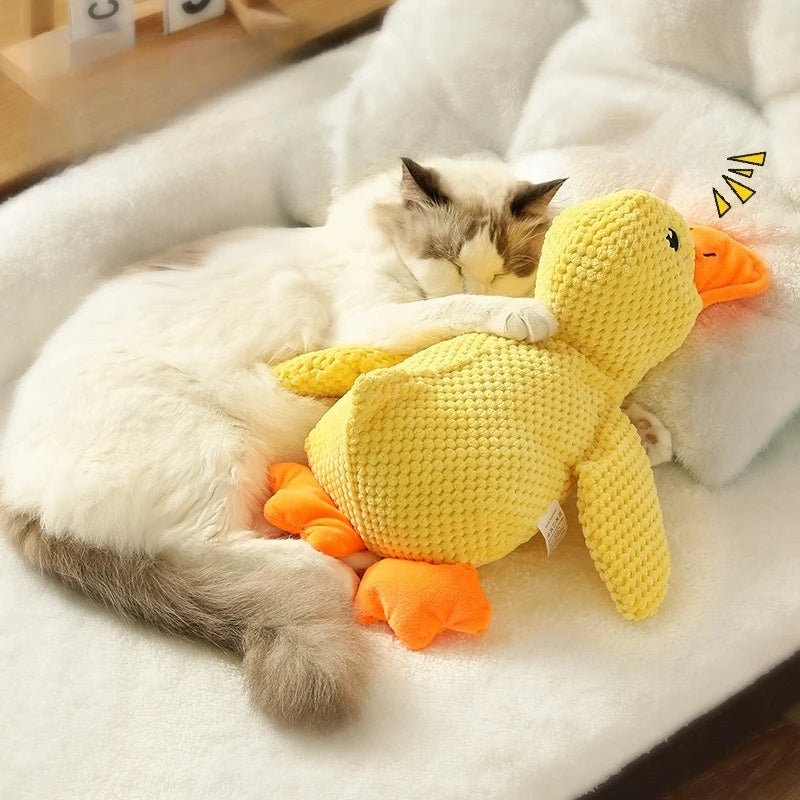 Quacking Duck Plush Dog Toy