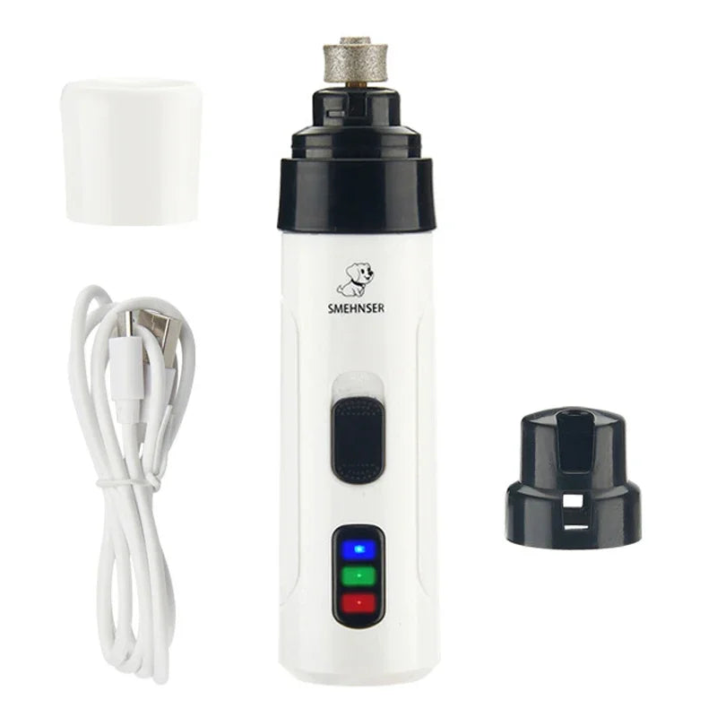Quiet Electric Pet Nail Grinder – USB Rechargeable