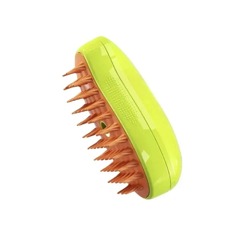 3-in-1 Electric Pet Steam Brush – Spray, Massage & Groom