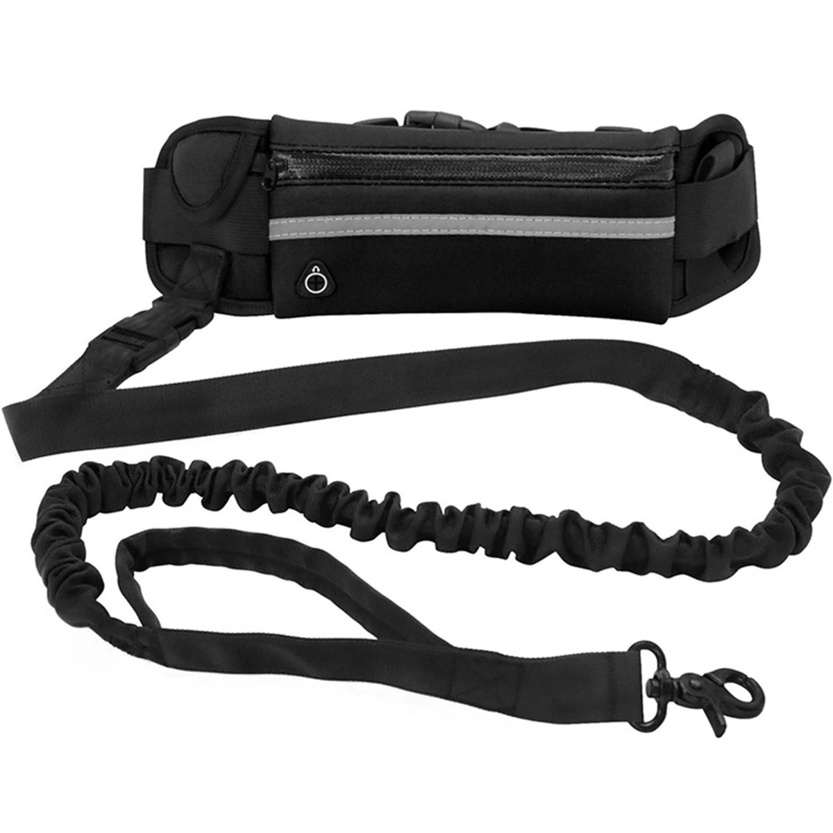 Hands-Free Dog Leash with Waist Bag – Reflective & Elastic