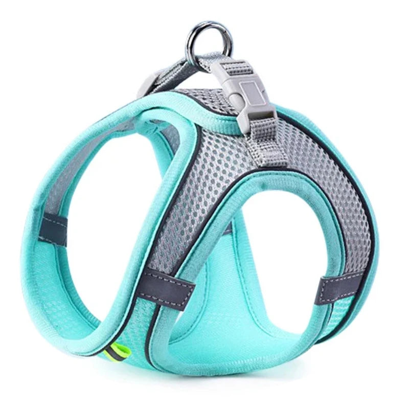 Reflective Adjustable Pet Harness – Breathable Vest for Small & Medium Dogs