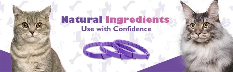 Calming Collar for Dogs & Cats | Natural Essential Oils | Anxiety & Stress Relief | Adjustable & Waterproof | 60-Day Wear