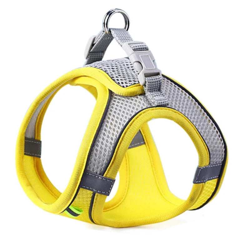 Reflective Adjustable Pet Harness – Breathable Vest for Small & Medium Dogs