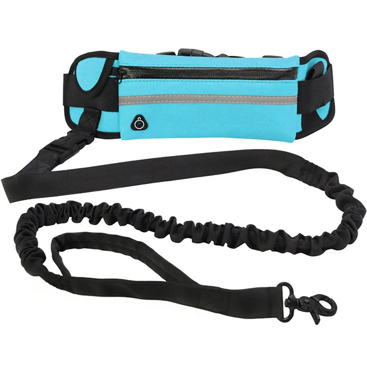 Hands-Free Dog Leash with Waist Bag – Reflective & Elastic