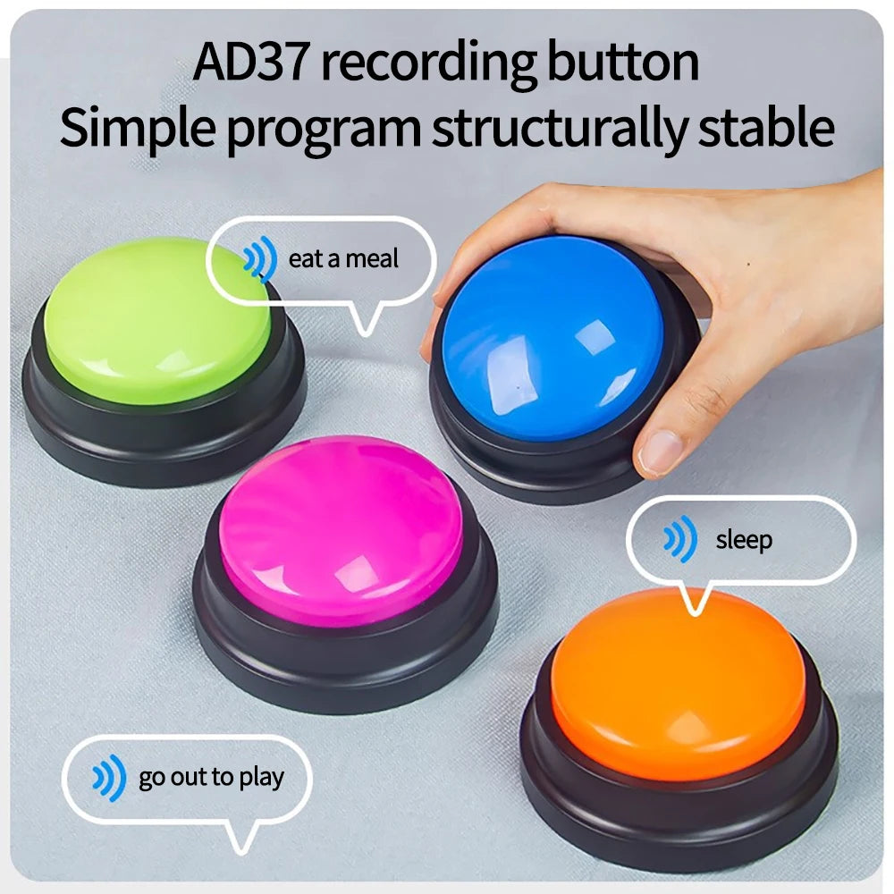 Recordable Dog Communication Buttons – Pet Training Buzzer Toy