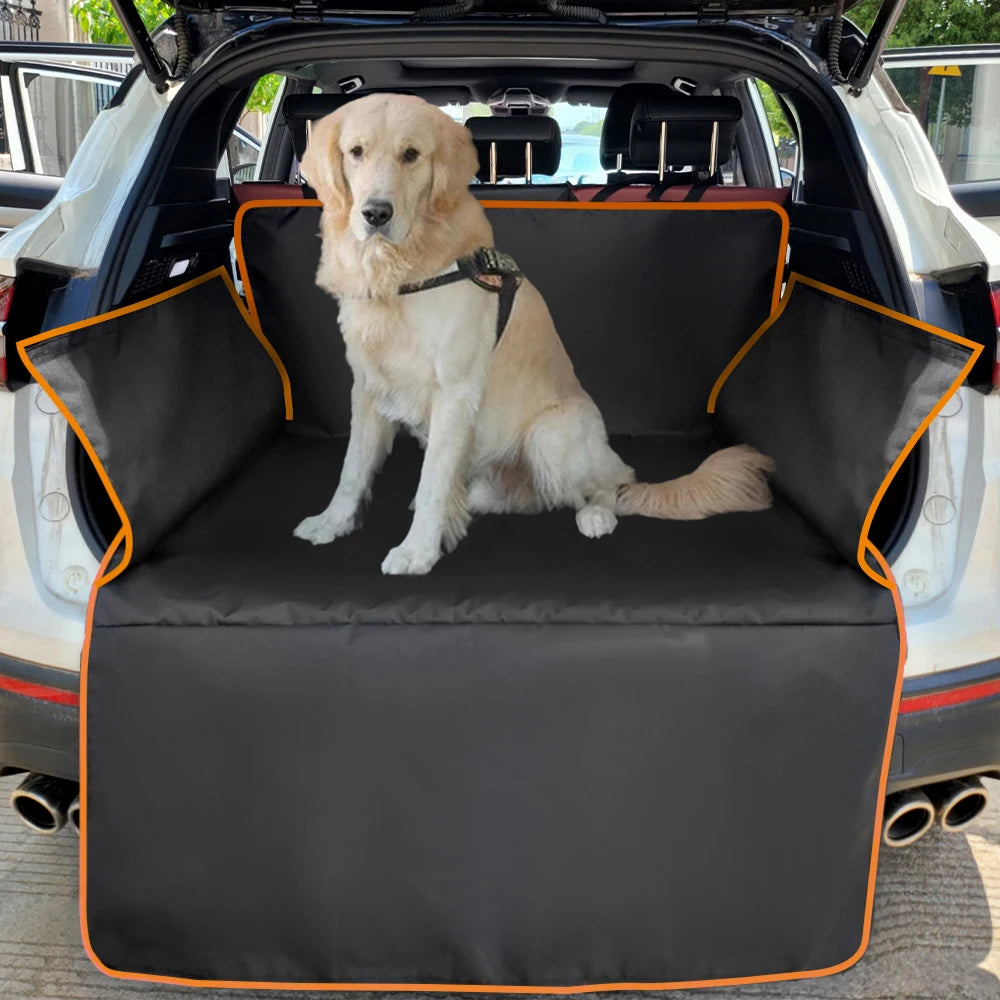 Waterproof Dog Car Seat Cover & Trunk Mat – Heavy Duty 600D Oxford