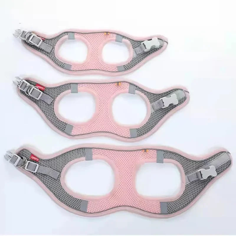 Reflective Adjustable Pet Harness – Breathable Vest for Small & Medium Dogs