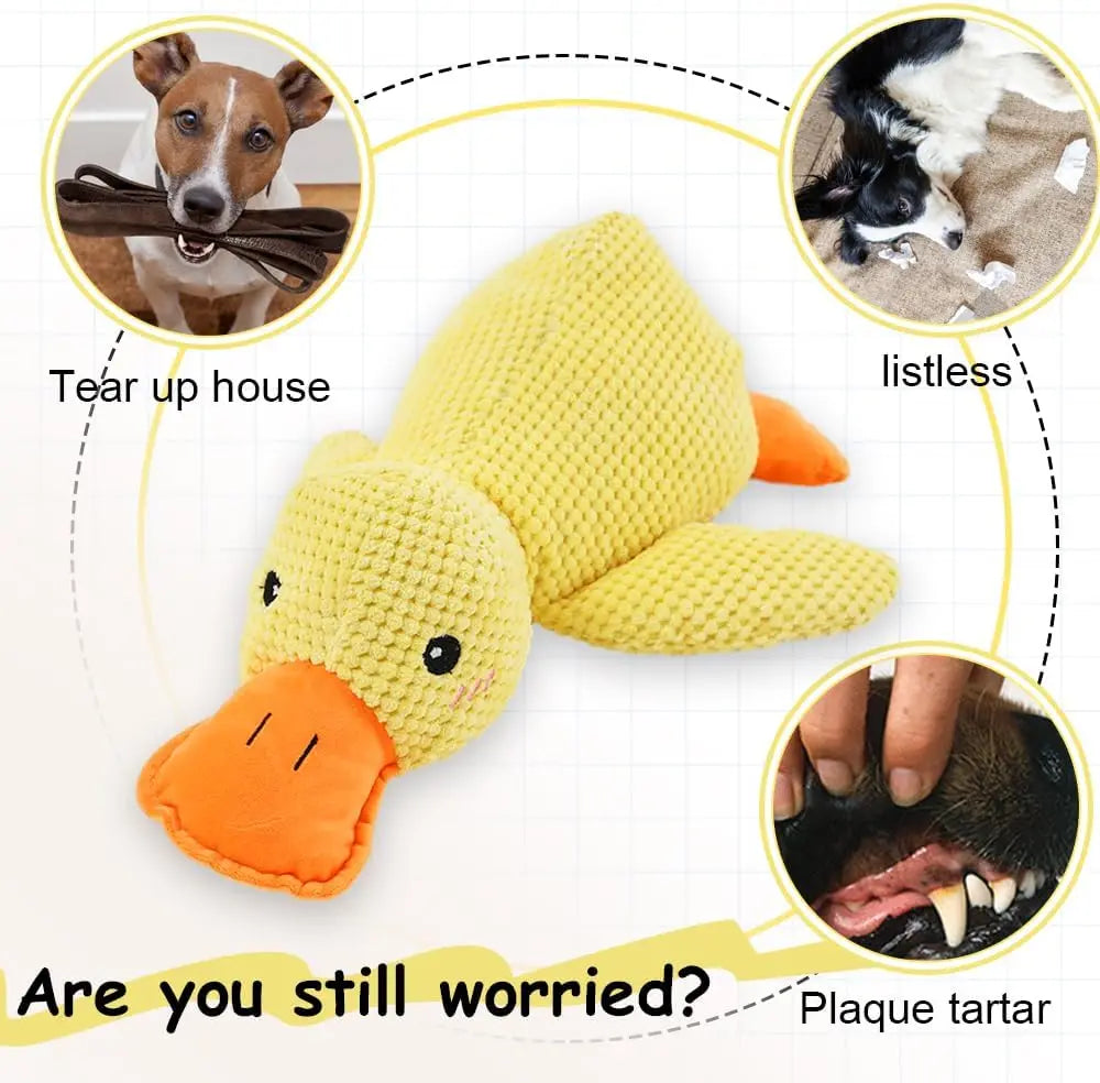 Quacking Duck Plush Dog Toy
