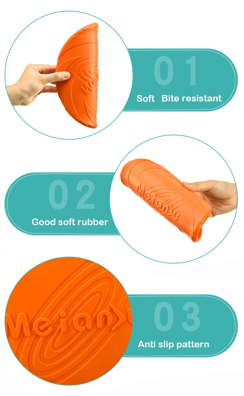 Silicone Flying Disc Dog Toy