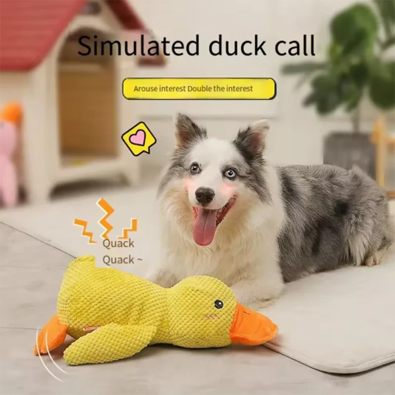 Quacking Duck Plush Dog Toy