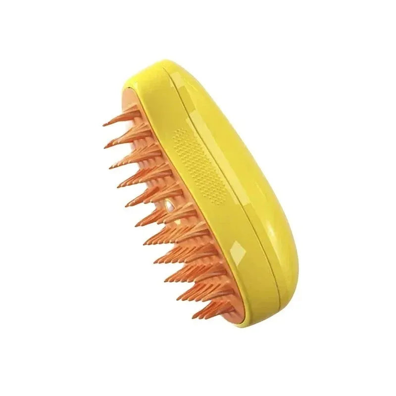 3-in-1 Electric Pet Steam Brush – Spray, Massage & Groom