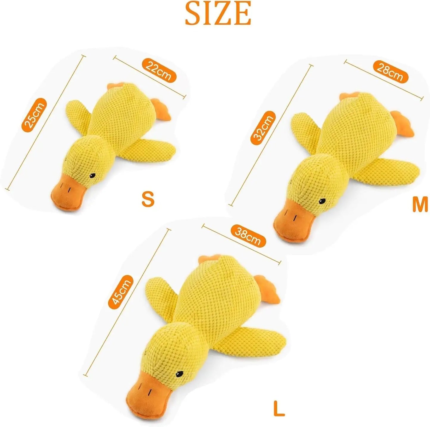 Quacking Duck Plush Dog Toy