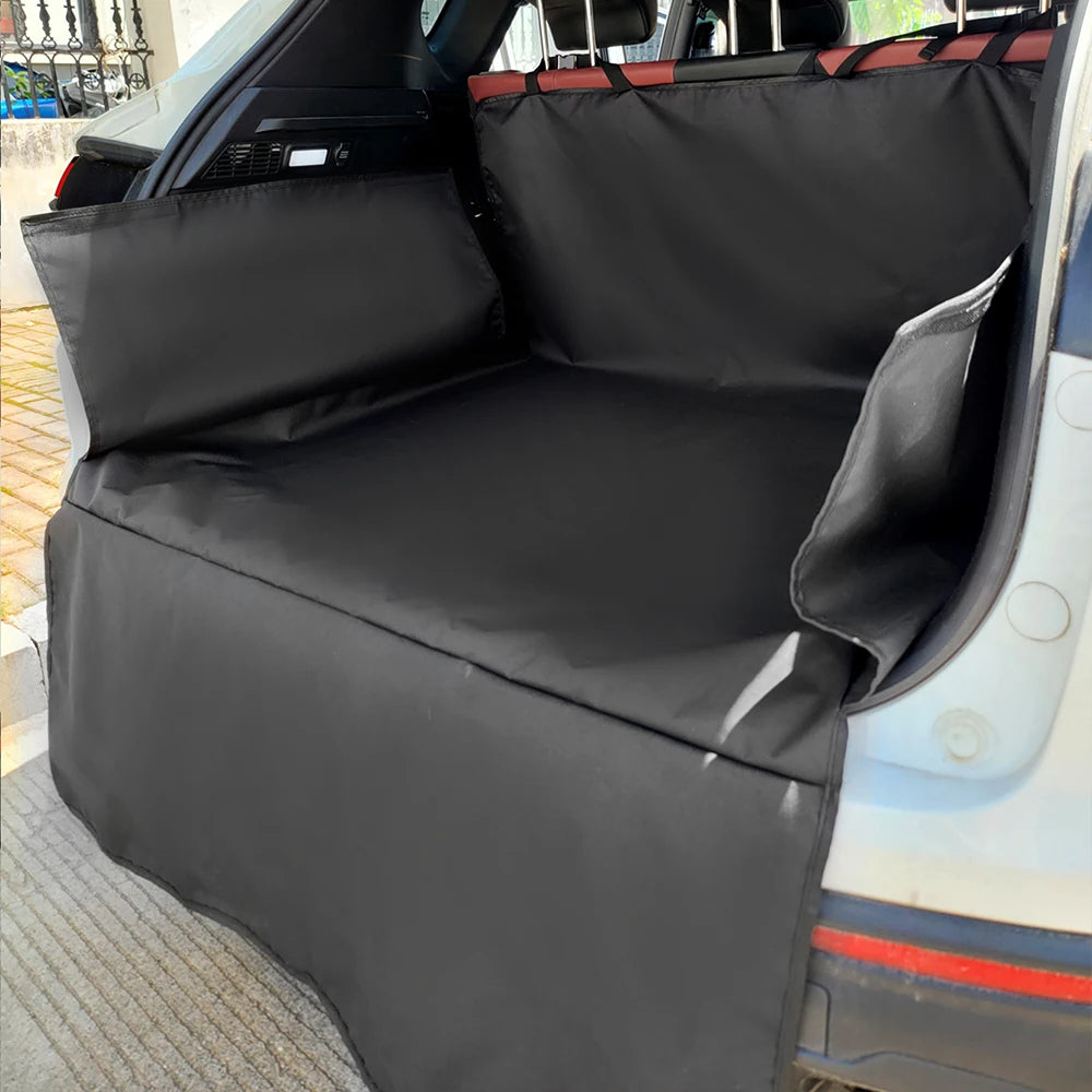 Waterproof Dog Car Seat Cover & Trunk Mat – Heavy Duty 600D Oxford