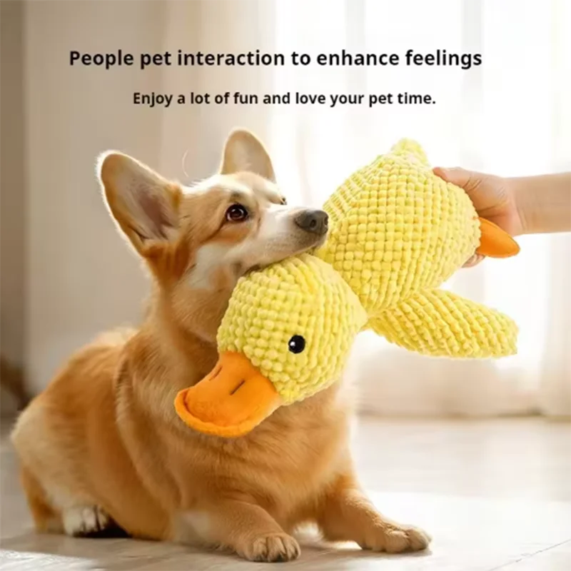 Quacking Duck Plush Dog Toy