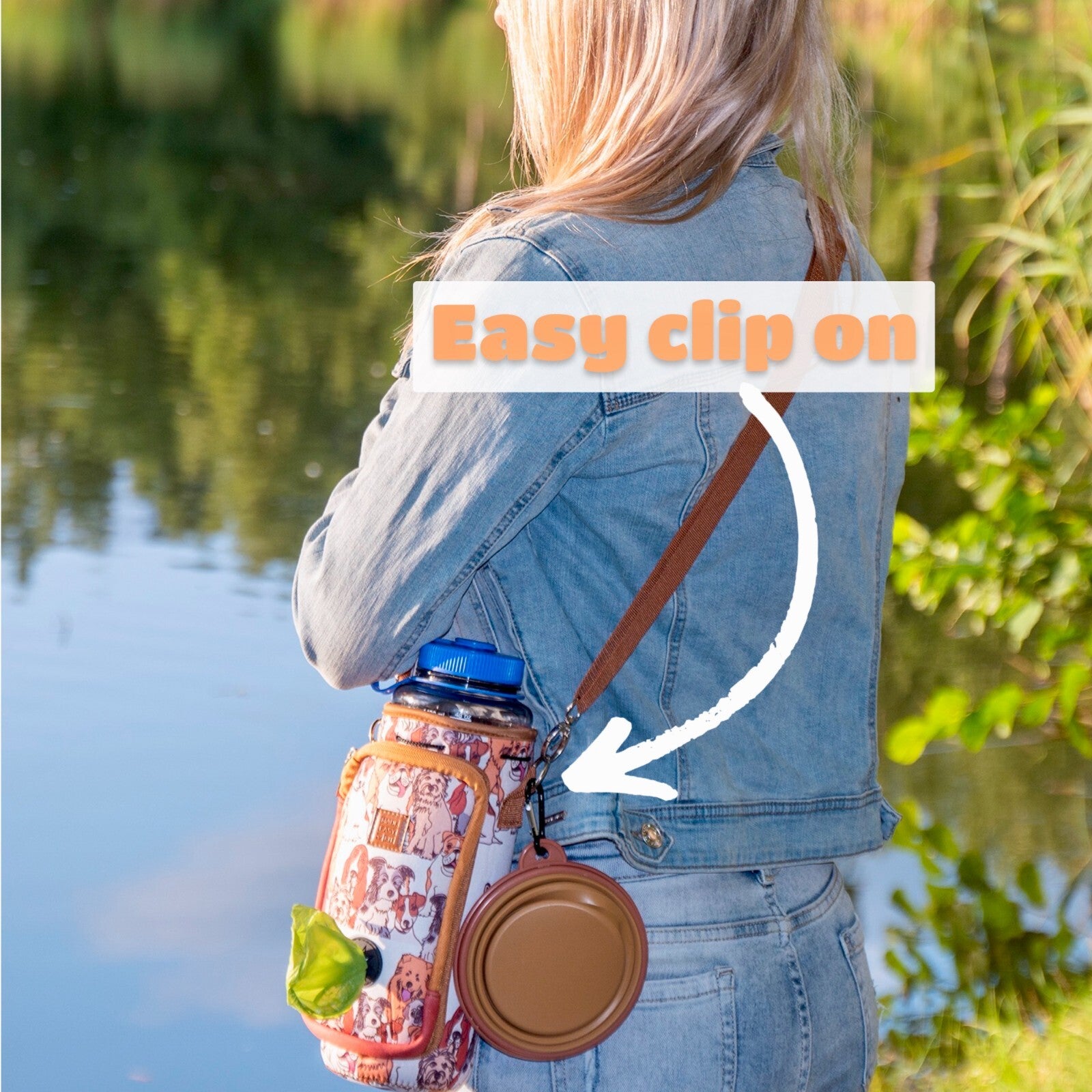 Made Easy Kit Portable Collapsible Travel Pet Bowl for Water or Food, in 2 Sizes