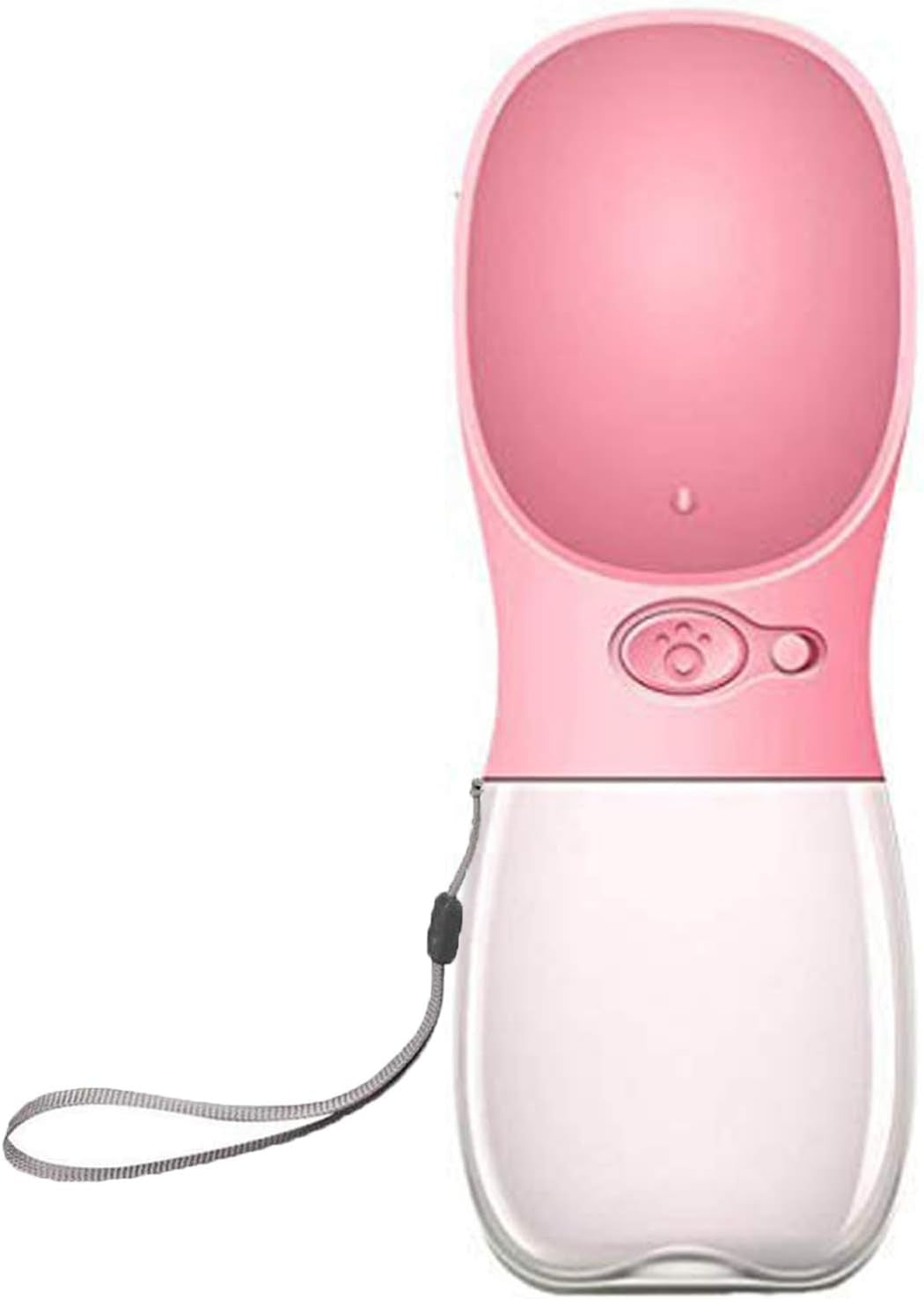 Dog Water Bottle for Walking Portable Dog Water Dispenser Pet Travel Drink Cup with Bowl -Food Grade Silicone| BPA Free | Pink